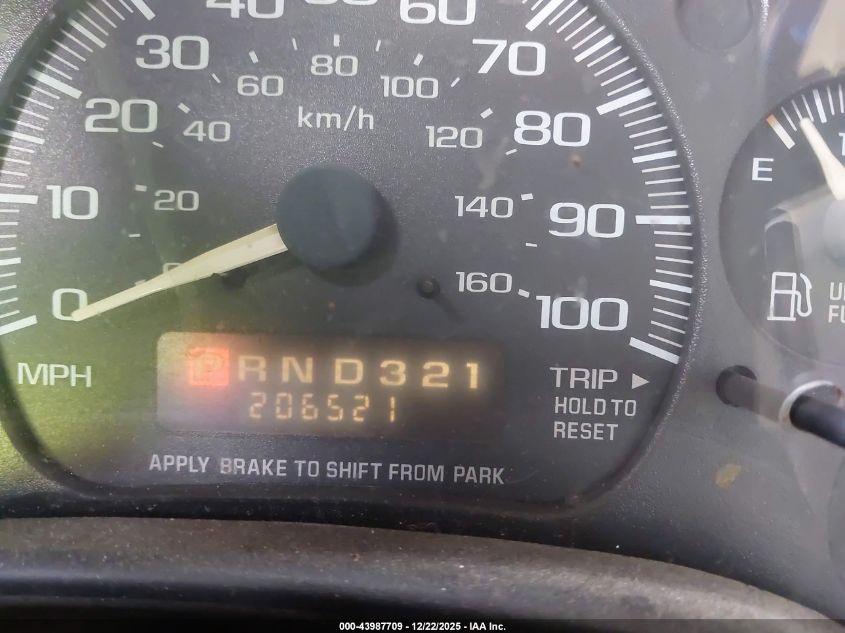 2002 GMC Savana Slt VIN: 1GKFG65R921153669 Lot: 43987709