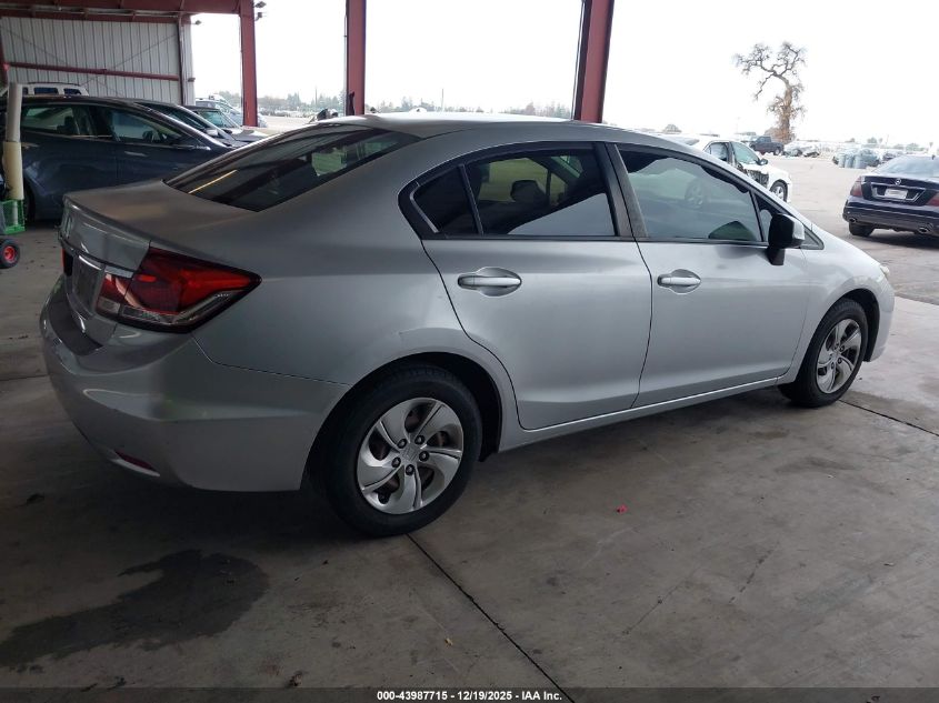 2013 Honda Civic Lx VIN: 2HGFB2F56DH529684 Lot: 43987715