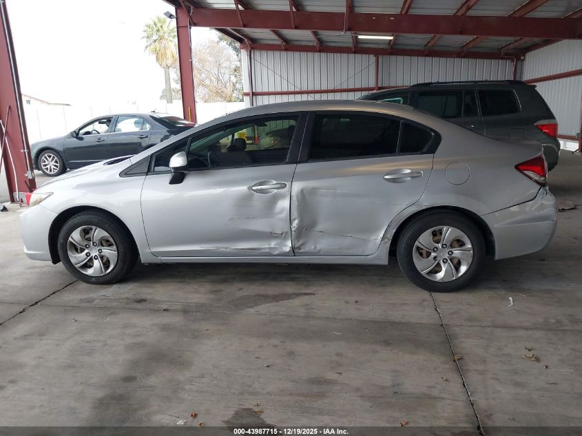 2013 Honda Civic Lx VIN: 2HGFB2F56DH529684 Lot: 43987715