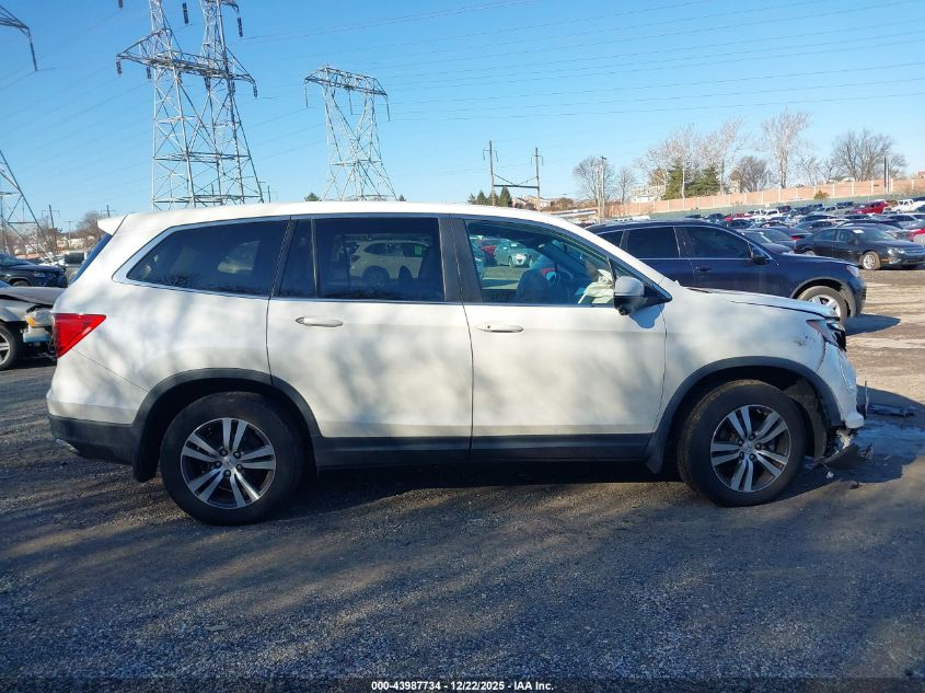 2018 Honda Pilot Ex-L VIN: 5FNYF6H52JB064354 Lot: 43987734