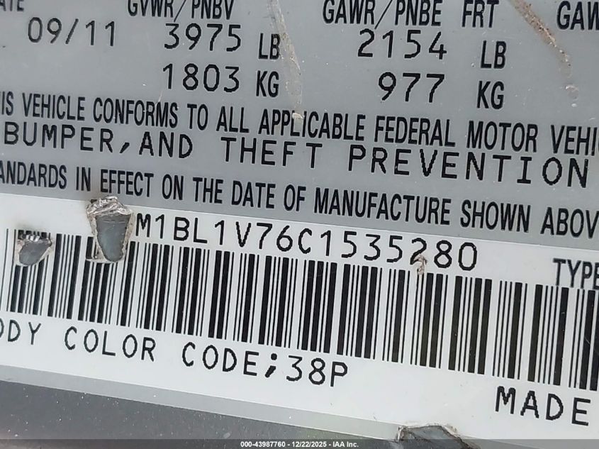 2012 Mazda Mazda3 I Touring VIN: JM1BL1V76C1535280 Lot: 43987760