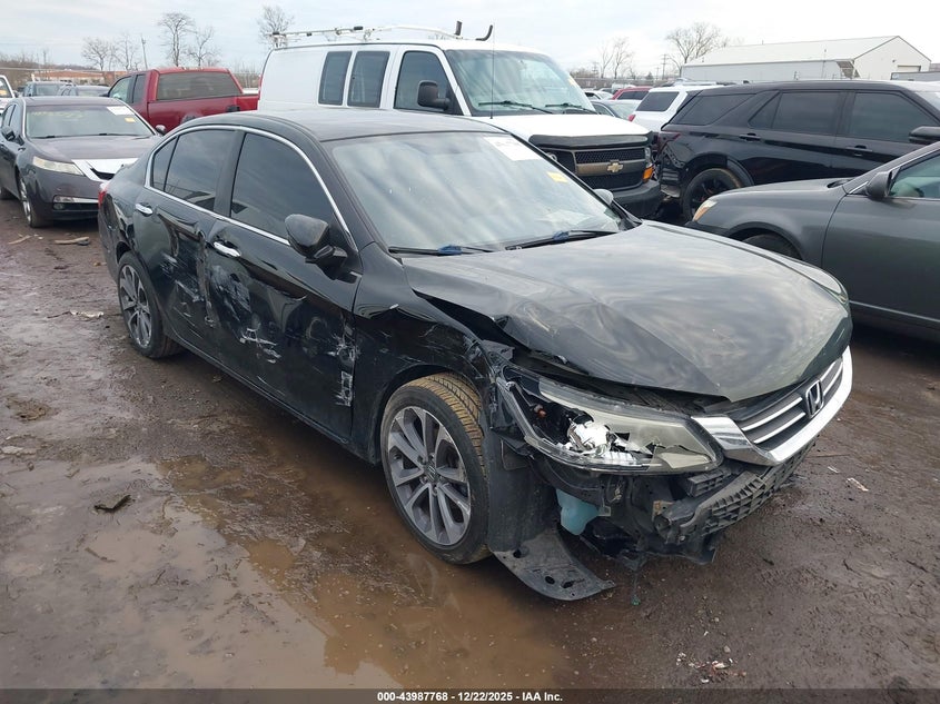 1HGCR2F50EA100832 2014 Honda Accord Sport auction photo 1