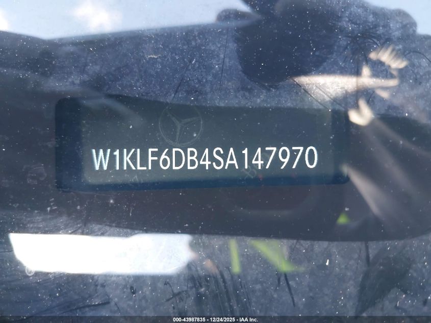 2025 Mercedes-Benz Amg E 53 E VIN: W1KLF6DB4SA147970 Lot: 43987835