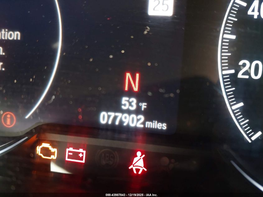 2019 Honda Accord Ex-L VIN: 1HGCV1F57KA162343 Lot: 43987843