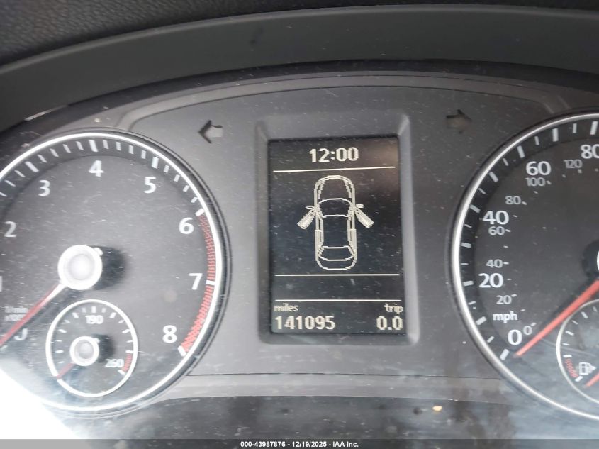 2012 Volkswagen Passat 2.5L Se VIN: 1VWBP7A33CC095997 Lot: 43987876