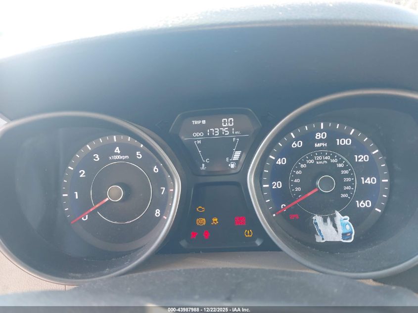 2013 Hyundai Elantra Gls/Limited VIN: 5NPDH4AEXDH219049 Lot: 43987988