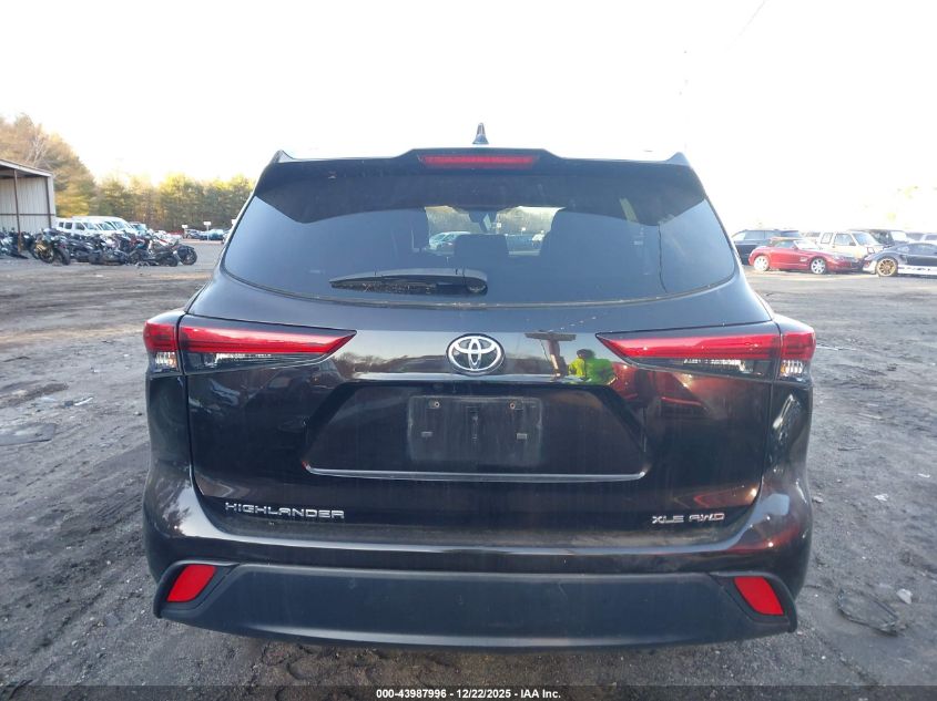2020 Toyota Highlander Xle VIN: 5TDGZRBH3LS040747 Lot: 43987996