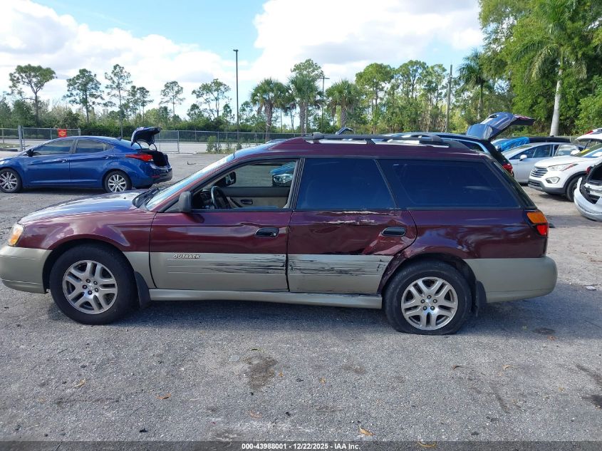 2000 Subaru Outback VIN: 4S3BH6755Y7649091 Lot: 43988001