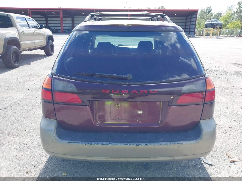 2000 Subaru Outback VIN: 4S3BH6755Y7649091 Lot: 43988001
