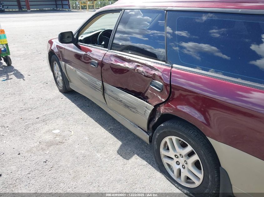 2000 Subaru Outback VIN: 4S3BH6755Y7649091 Lot: 43988001