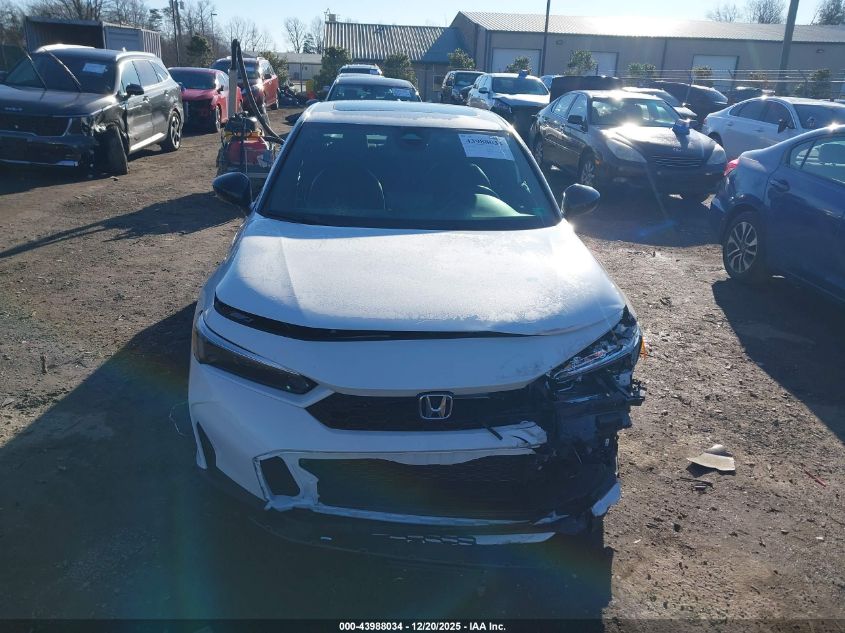 2025 Honda Civic Hybrid Sport/Sport Touring VIN: 2HGFE4F84SH345290 Lot: 43988034