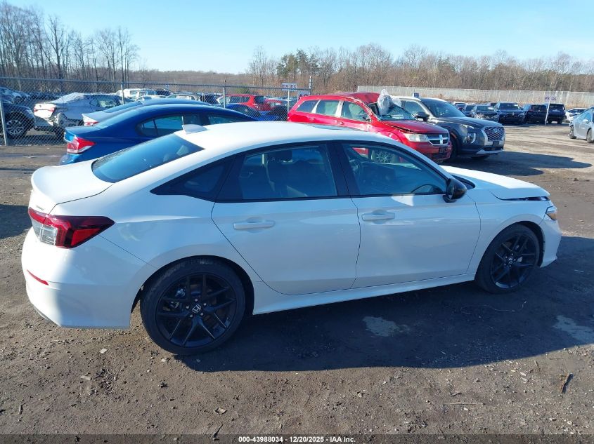 2025 Honda Civic Hybrid Sport/Sport Touring VIN: 2HGFE4F84SH345290 Lot: 43988034