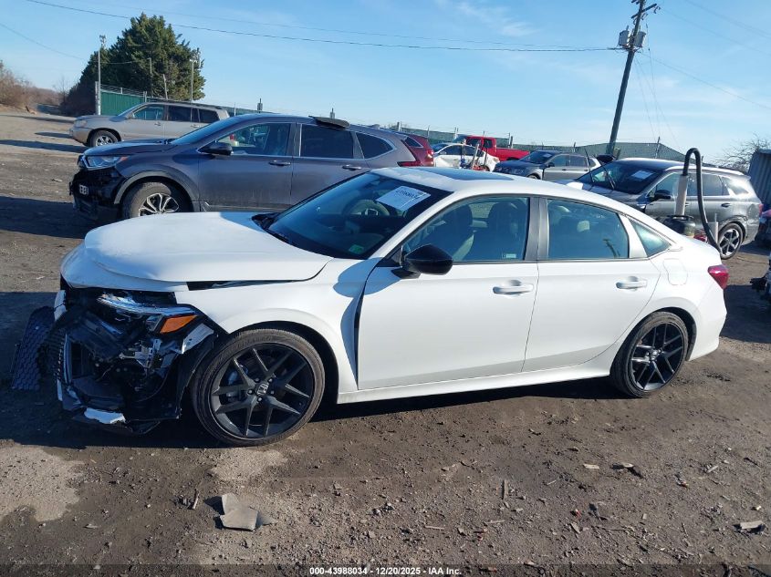 2025 Honda Civic Hybrid Sport/Sport Touring VIN: 2HGFE4F84SH345290 Lot: 43988034