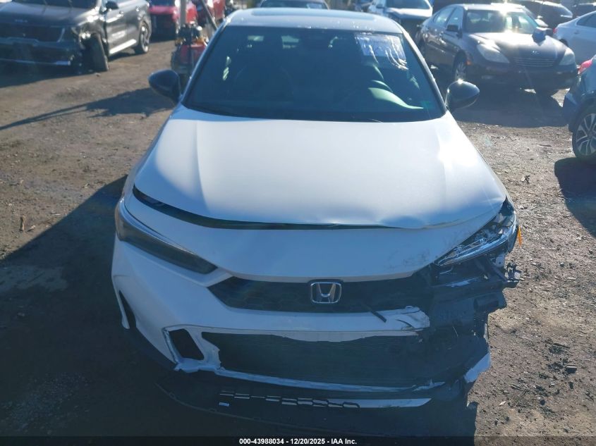 2025 Honda Civic Hybrid Sport/Sport Touring VIN: 2HGFE4F84SH345290 Lot: 43988034