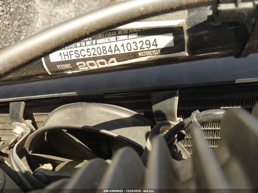 2004 Honda Vt1300 S VIN: 1HFSC52084A103294 Lot: 43988052