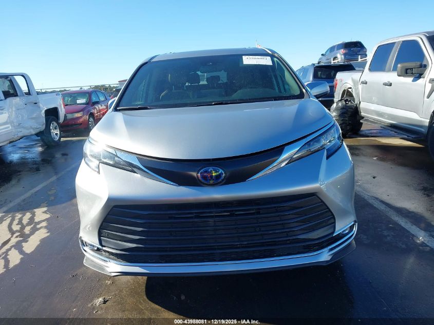 2022 Toyota Sienna Xle VIN: 5TDYRKEC2NS118823 Lot: 43988081