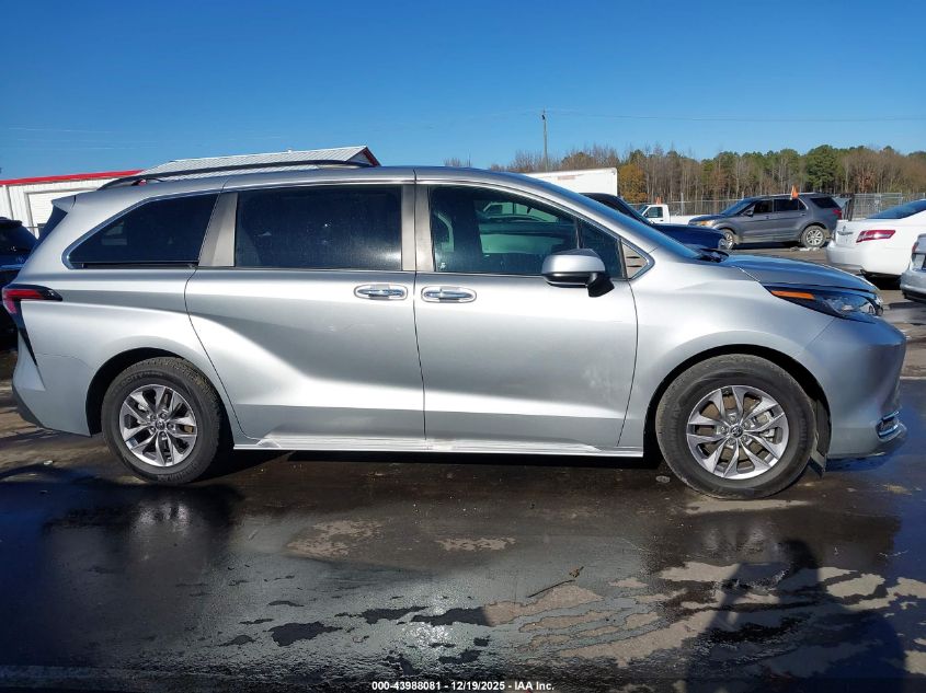 2022 Toyota Sienna Xle VIN: 5TDYRKEC2NS118823 Lot: 43988081