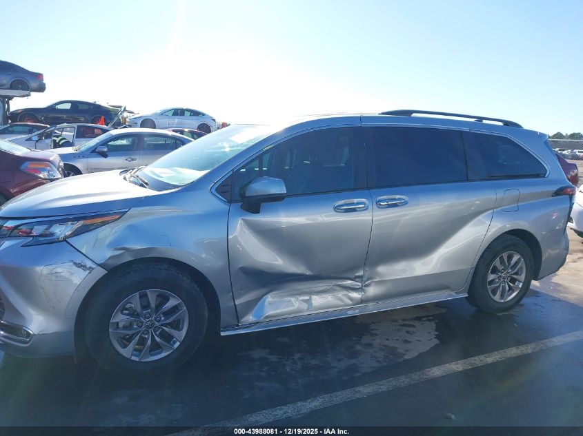2022 Toyota Sienna Xle VIN: 5TDYRKEC2NS118823 Lot: 43988081