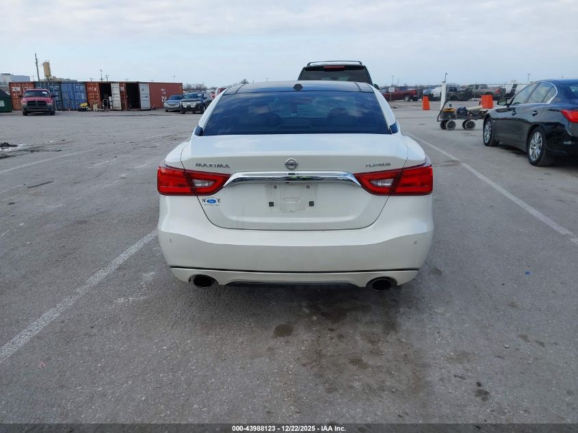 2016 Nissan Maxima 3.5 Platinum VIN: 1N4AA6AP1GC429825 Lot: 43988123