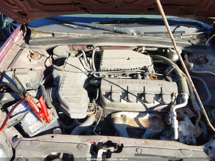 2003 Honda Civic Lx VIN: 2HGES16513H593071 Lot: 43988154