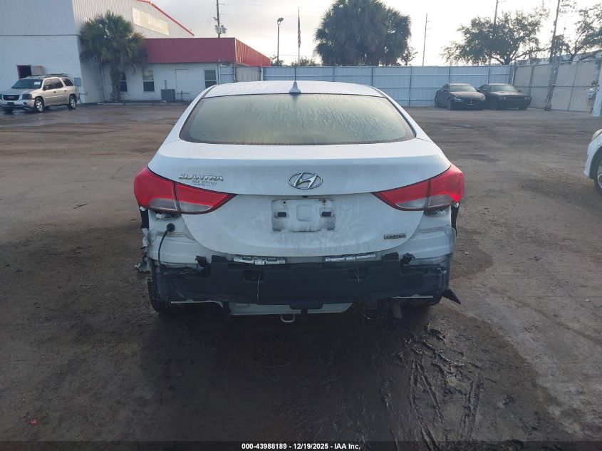 2012 Hyundai Elantra Limited VIN: 5NPDH4AE1CH110574 Lot: 43988189