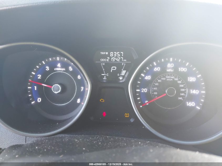 2012 Hyundai Elantra Limited VIN: 5NPDH4AE1CH110574 Lot: 43988189