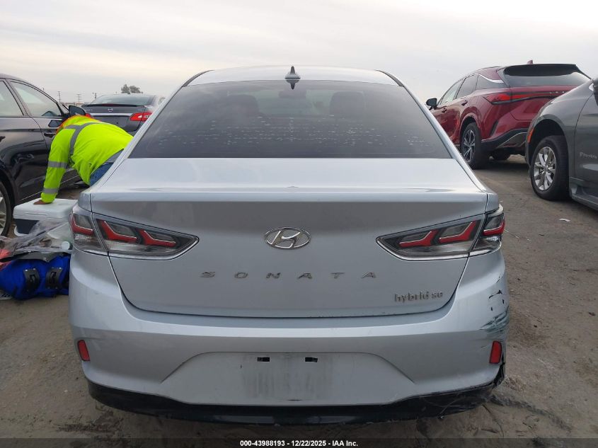 2019 Hyundai Sonata Hybrid Se VIN: KMHE24L3XKA088660 Lot: 43988193