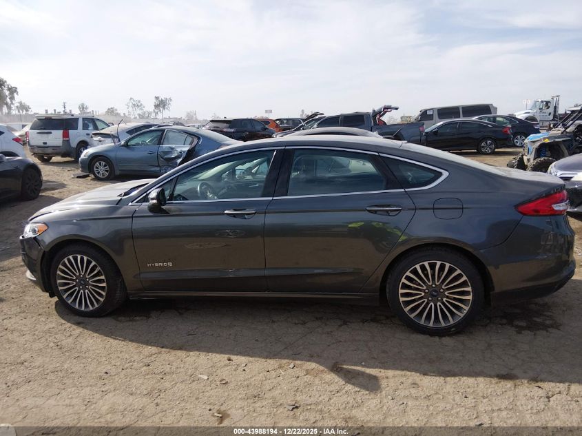 2017 Ford Fusion Hybrid Se VIN: 3FA6P0LU6HR398885 Lot: 43988194