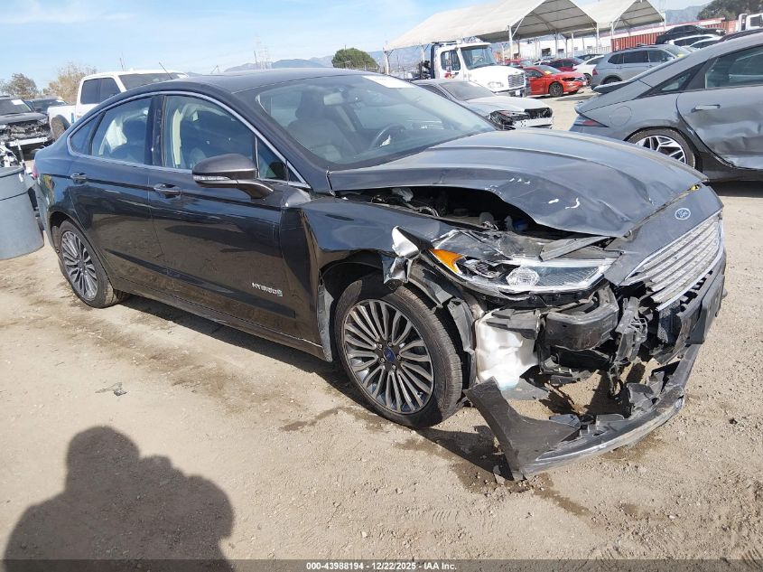 2017 Ford Fusion Hybrid Se VIN: 3FA6P0LU6HR398885 Lot: 43988194