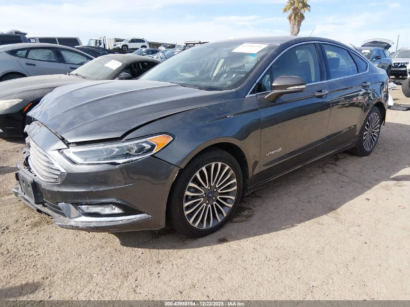 2017 Ford Fusion Hybrid Se VIN: 3FA6P0LU6HR398885 Lot: 43988194