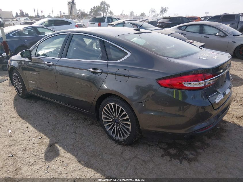 2017 Ford Fusion Hybrid Se VIN: 3FA6P0LU6HR398885 Lot: 43988194