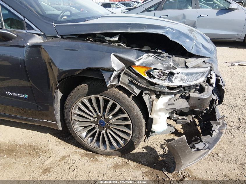 2017 Ford Fusion Hybrid Se VIN: 3FA6P0LU6HR398885 Lot: 43988194