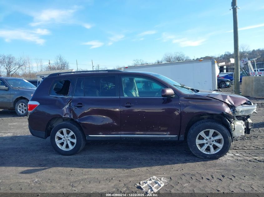 2012 Toyota Highlander Base V6 VIN: 5TDBK3EH2CS113467 Lot: 43988214