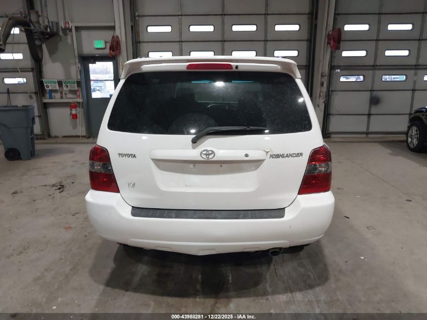 2007 Toyota Highlander V6 VIN: JTEDP21AX70137050 Lot: 43988281