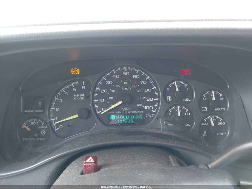 2001 Chevrolet Suburban 2500 Ls VIN: 3GNGC26U41G149561 Lot: 43988285