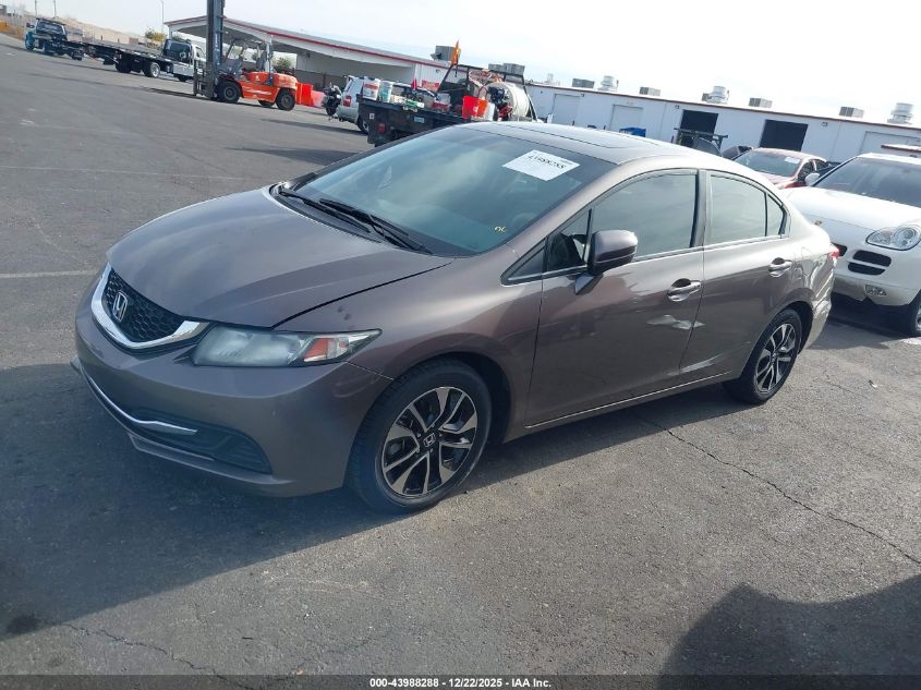 2015 Honda Civic Ex VIN: 2HGFB2F86FH518200 Lot: 43988288