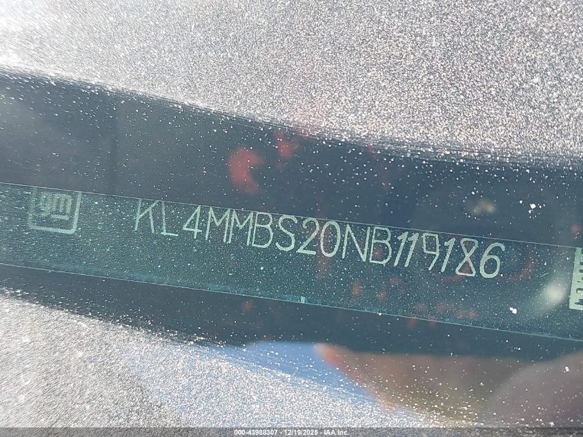 2022 Buick Encore Gx Fwd Preferred VIN: KL4MMBS20NB119186 Lot: 43988307