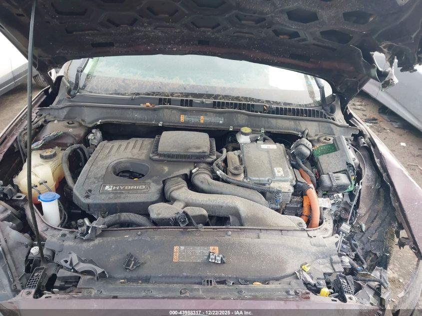 2019 Ford Fusion Hybrid Se VIN: 3FA6P0LU4KR129727 Lot: 43988317