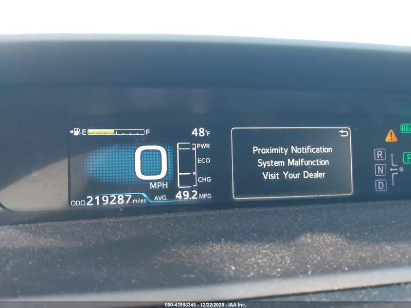 2016 Toyota Prius Three VIN: JTDKARFU3G3005352 Lot: 43988345