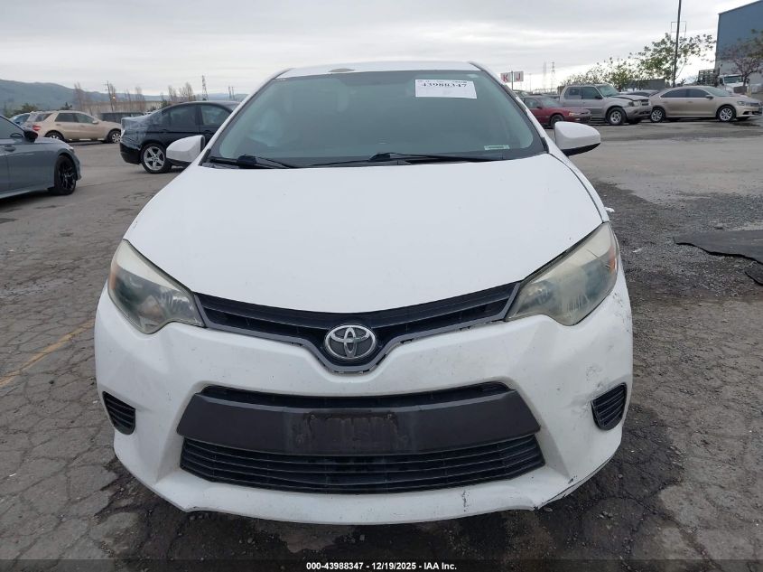2016 Toyota Corolla Le VIN: 5YFBURHE6GP386781 Lot: 43988347