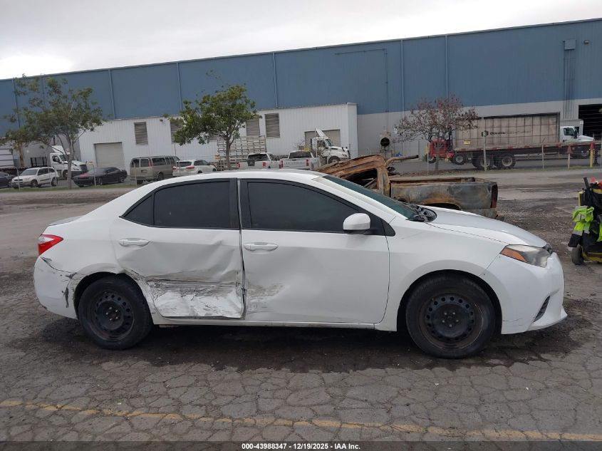 2016 Toyota Corolla Le VIN: 5YFBURHE6GP386781 Lot: 43988347