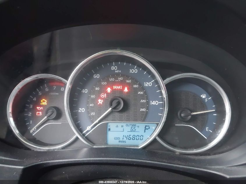 2016 Toyota Corolla Le VIN: 5YFBURHE6GP386781 Lot: 43988347