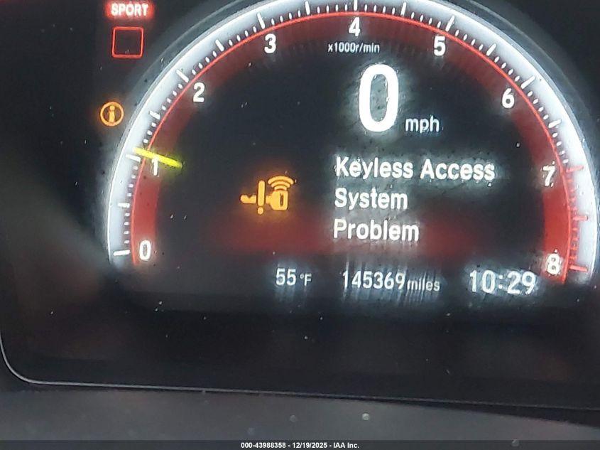 2018 Honda Civic Type R Touring VIN: SHHFK8G7XJU200276 Lot: 43988358