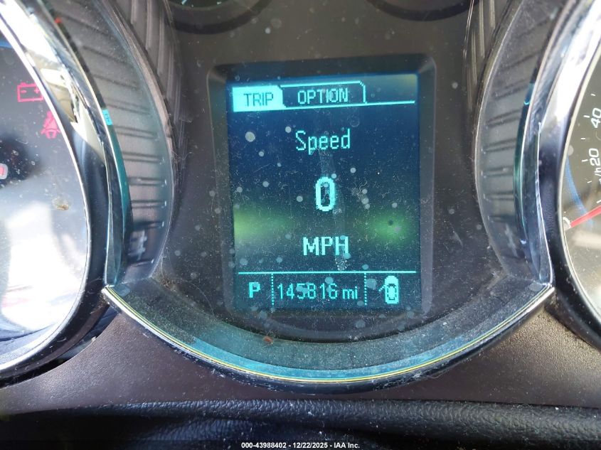 2013 Chevrolet Cruze Ltz VIN: 1G1PG5SB8D7262750 Lot: 43988402