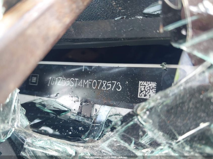 2021 Chevrolet Malibu Fwd Ls VIN: 1G1ZB5ST4MF078573 Lot: 43988414