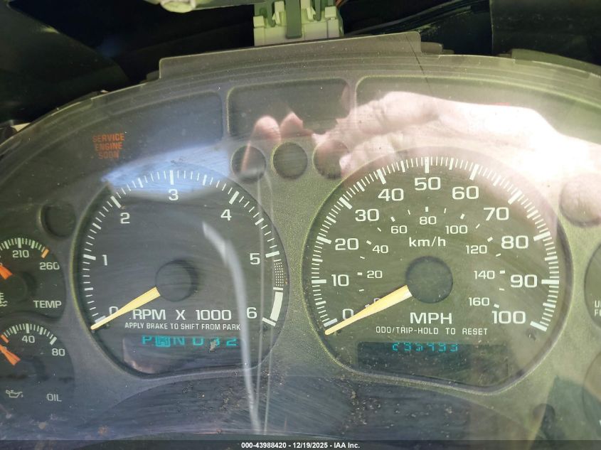 1999 Chevrolet Blazer Lt VIN: 1GNCS13W1X2176025 Lot: 43988420