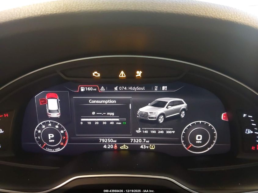 2019 Audi Q7 55 Premium VIN: WA1VAAF76KD003827 Lot: 43988436