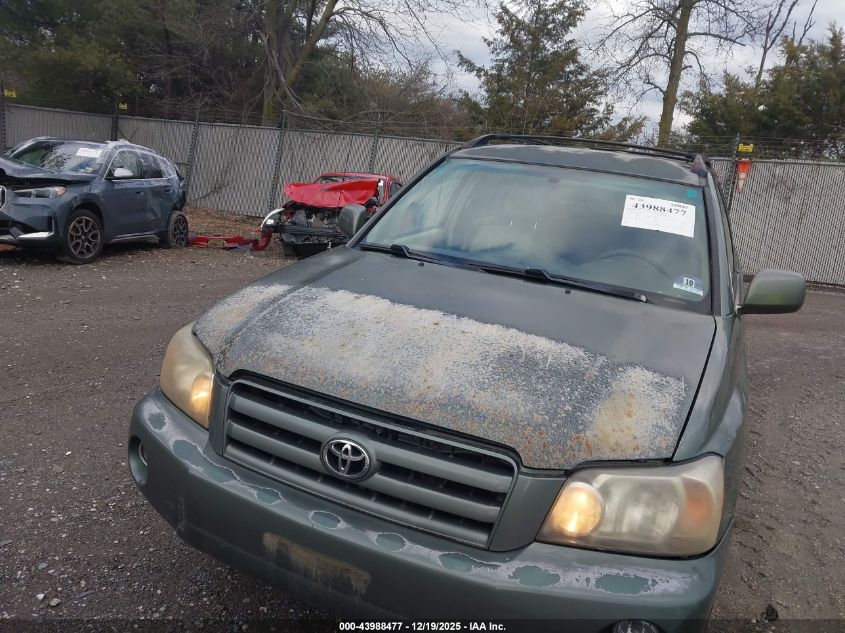 2006 Toyota Highlander V6 VIN: JTEEP21A860143724 Lot: 43988477