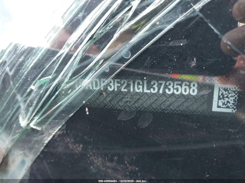 2016 Ford Focus Se VIN: 1FADP3F21GL373568 Lot: 43988483