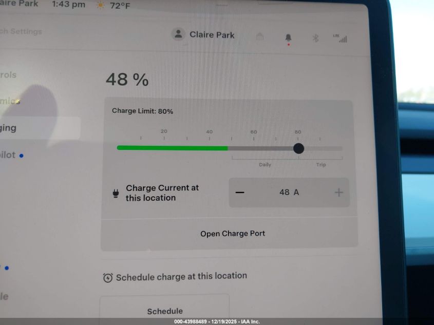 2023 Tesla Model Y Awd/Long Range Dual Motor All-Wheel Drive VIN: 7SAYGDEE4PA148464 Lot: 43988489